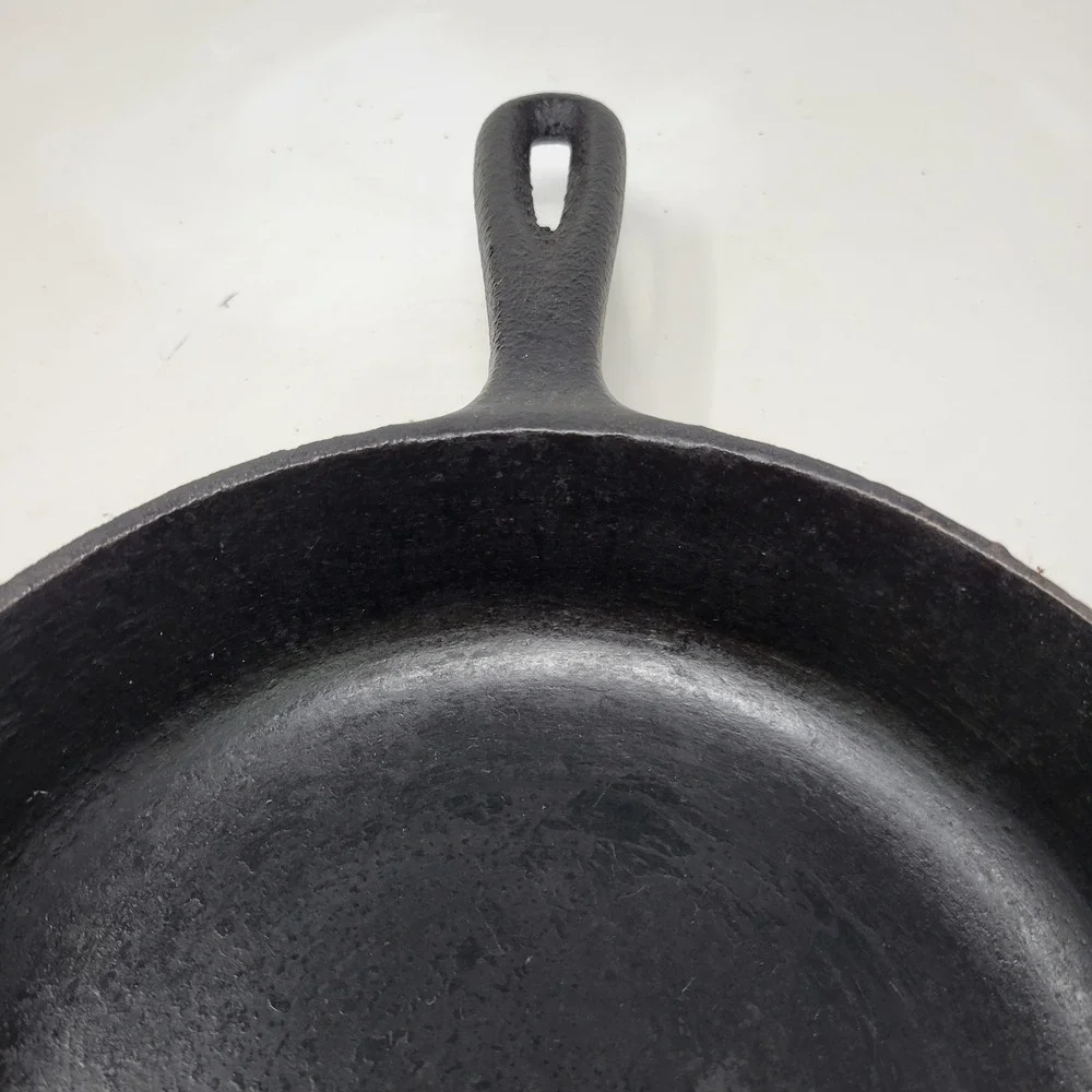 Vintage 8 Inch Cast Iron Skillet Made in Korea Round Frying Pan 3 Notch